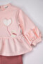 Two-Strap Pants 2-Piece Set (the Clouds) Pink - 3