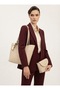 Women's Cream Scarf Elegance 2-Piece and Long Strap Hand and Shoulder Bag-Bd3015Bd