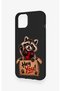 Cute Raccoon Pattern Silicone Case Compatible with iPhone 13 - 4