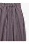 Comfortable Fit Plaid Patterned Cotton Elastic Leg Barrel Balloon Trousers - 3