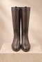 Women's Black Genuine Leather Riding Boots - 4