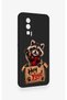 Cute Raccoon Patterned Silicone Case Compatible with Poco F5 Pro - 2