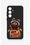 Cute Raccoon Patterned Silicone Case Compatible with Samsung S24Fe - 2