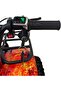 Kids Electric Quad Bike ATV 4 Wheeler Blue Fire Camo Off Road - 5