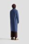 Zipper Detailed Knitwear Tunic Indigo - 6