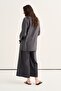 Women's Modal Drawstring Slit Blouse Anthracite - 4