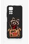 Redmi Note 11S Compatible Cute Raccoon Pattern Silicone Case - 3