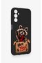Samsung A14 Compatible Cute Raccoon Patterned Silicone Case - 3