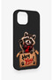 Cute Raccoon Pattern Silicone Case Compatible with iPhone 15 - 3