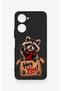 Vivo Y18 Compatible Cute Raccoon Patterned Silicone Case - 2