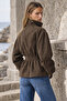 Zra Model Buttoned Imported Top Quality Premium Design Suede Jacket - 4