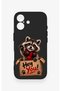 Cute Raccoon Pattern Silicone Case Compatible with iPhone 17 - 2