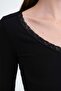 Lace Collared Modal Blouse P06099 - 3