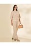 Women Beige Wide Leg Trousers - 5