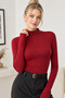 Women's 100% Viscose Finger Detail Turtleneck Long Sleeve Bodysuit – Flexible, Soft Textured, Stylish and Comfortable for Daily Use - 6