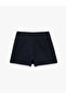 Bow-Tie Textured Tweed Short Skirt - 2