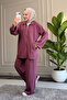 6644 - Stylish, Comfortable, Loose-Fitting Modal Fabric Women's Set with Hem Stitching Detail