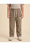 Boys Brown Corduroy Cargo Trousers