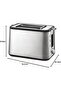 Control Line Kh442D Premium 2-Slice Toaster, 720W, Stainless Steel - 5