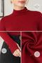 Women's 100% Viscose Finger Detail Turtleneck Long Sleeve Bodysuit – Flexible, Soft Textured, Stylish and Comfortable for Daily Use - 4