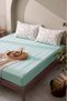 Green Gardenia Double Flat Sheet Set - 3 Pieces - 3