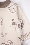 Interlock Socked Jumpsuit (Best Friends) Beige - 2