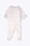 Interlock Pajama Set with Booties 2-Piece (Pretty Girl) Ecru