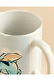 Light Blue And White Stitch Printed Ceramic Mug - 5