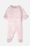 Interlock Pajama Set with Booties 2 Pieces (Pretty Girl) Pink