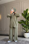 6644 - Stylish, Comfortable, Loose-Fitting Modal Fabric Women's Set with Hem Stitching Detail - 2