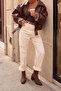 Women's Side Zipper Stitched Detailed Casual Heeled Boots Lakos Light Brown Suede - 6