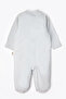 Organic Interlock Jumpsuit with Booties (Organic Dream) Gray - 3