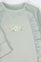 Interlock Bootie Jumpsuit Set 3-Piece (Cute Girl) Mint - 2