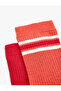 Striped Cotton 2-Piece Sock Set - 3