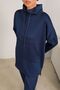 Scuba suit with kangaroo pocket dark navy blue - 6