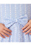 Girls Blue Striped Bow Dress - 3