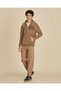 Senior Boys Brown Plain Drawcord Casual Trousers - 5