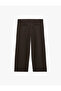 Comfortable Fit Wide Leg Pleated Fabric Pants with Pockets - 2