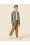 Senior Boys Beige Wide Leg Pants - 4