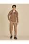 Senior Boys Brown Plain Drawcord Casual Trousers - 2