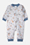 Interlock Sleeping Bag Without Booties Printed (Stone Age) Indigo