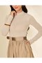 Women Beige And Brown Belted Dress - 2