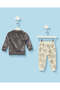 Infant Boys Charcoal And Beige Simba Pyjama Set 2 Pieces - 4