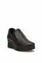 D26Ka-3350 Women's Genuine Leather Wedge Heel Shoes Black - 2