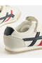 Boys White Striped Retro Sneakers - 4