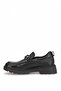 D26Ka-945 Women's Genuine Leather Casual Shoes Black - 3