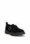 D26Ka-3170 Women's Genuine Leather Casual Shoes Black - 2