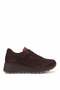 D26Ka-3445 Women's Genuine Leather Wedge Heel Shoes Brown