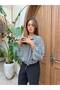 Women's Plaid Patterned Stand Collar Buttoned Shirt - 2