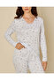 Women Blue Ditsy Print Pyjama Set - 4